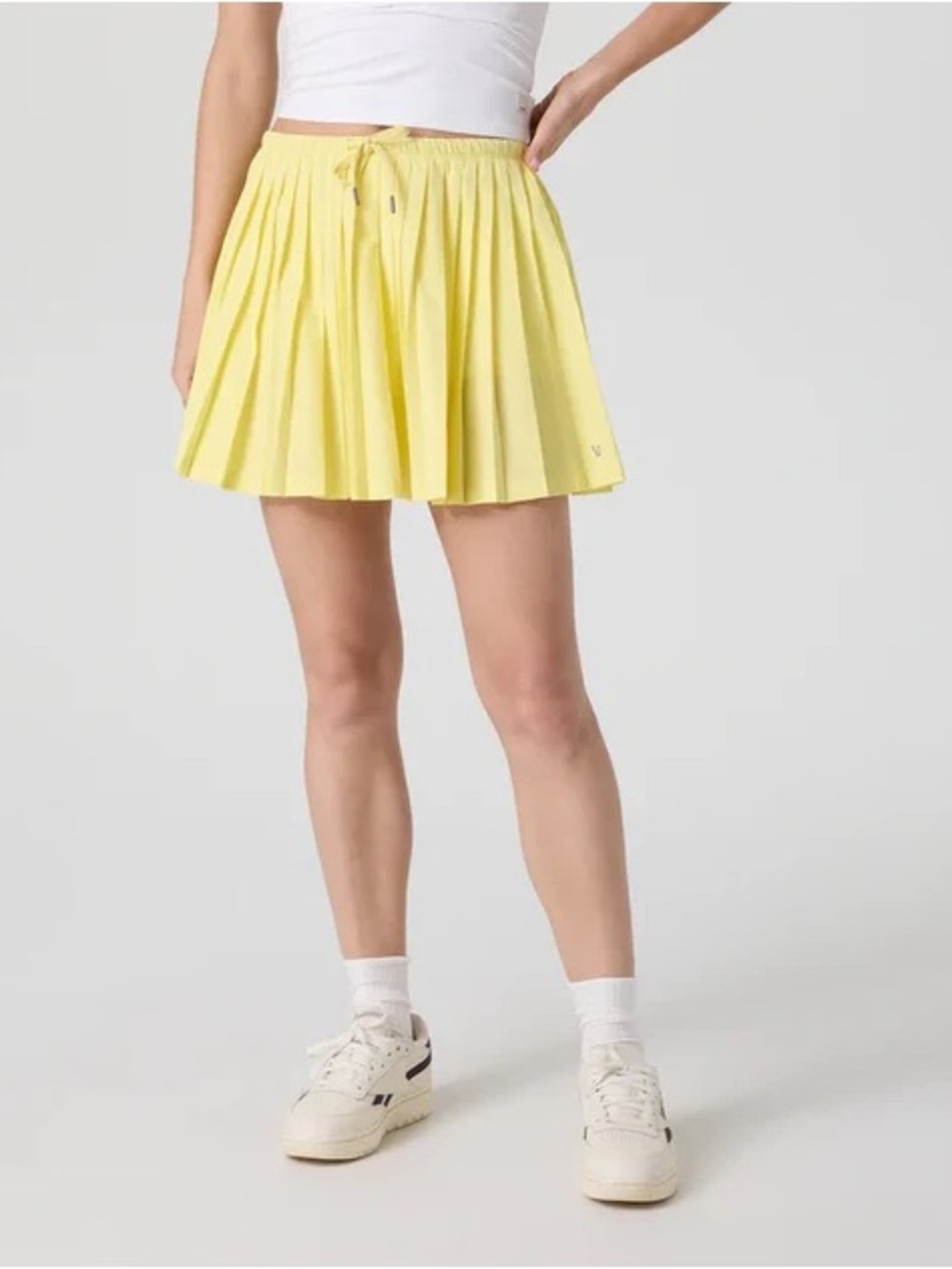 Vuori Large Clementine pleated tennis skirt with pockets & built in shorts